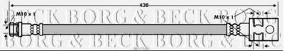 BORG & BECK bbh7690 -  Тормозной шланг